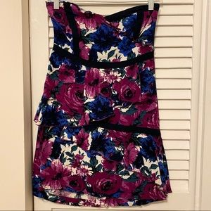 Kimchi Blue (Urban outfitters) strapless floral dress